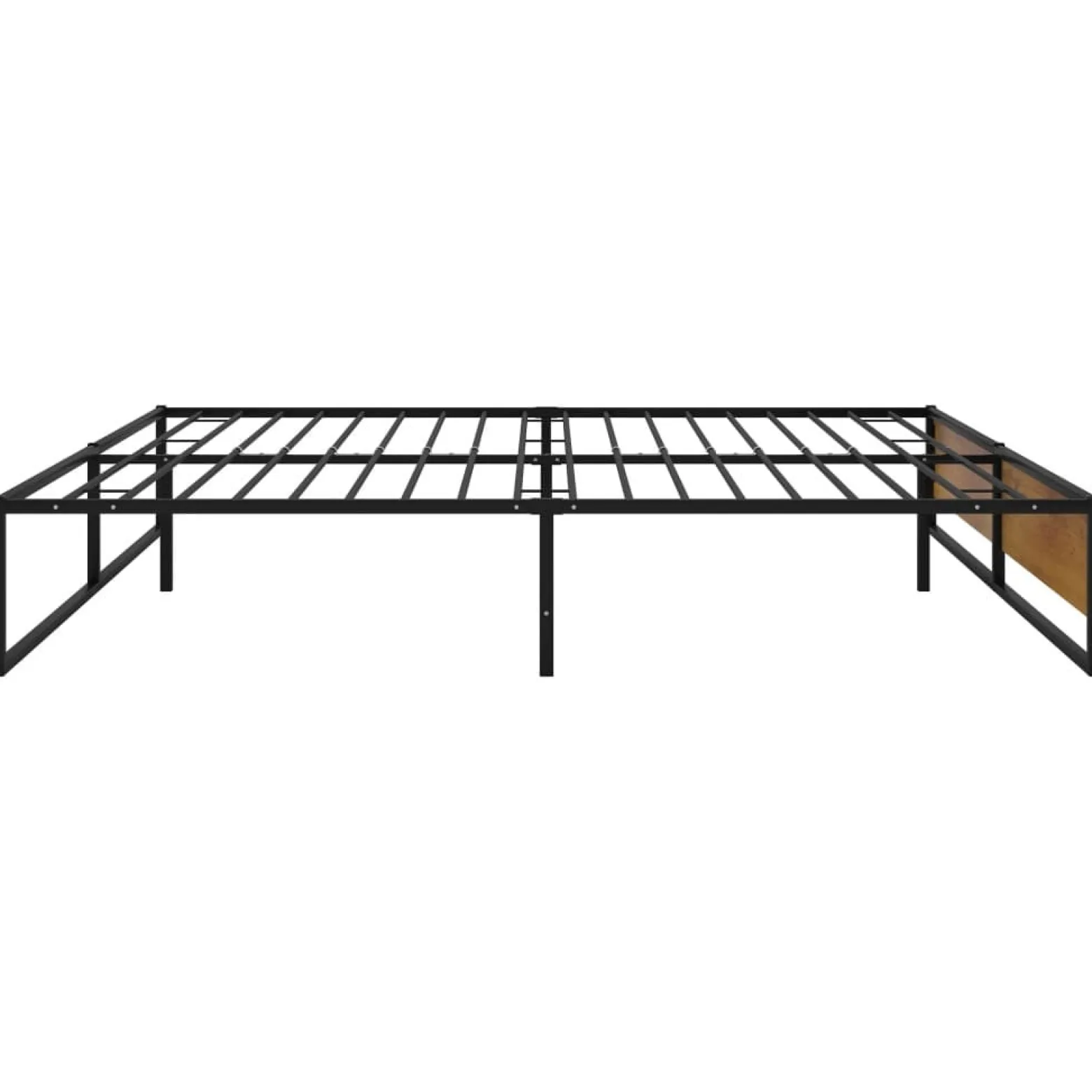 Rama łóżka czarna metalowa 200 x 200 cm