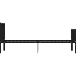 Rama łóżka Czarny 100 x 200 cm Metal vidaXL