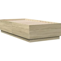 Rama łóżka dąb sonoma 75x190 cm materiał drewnopochodny