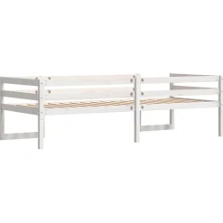 Rama łóżka dla dzieci, biała, 75x190 cm, lite drewno sosnowe