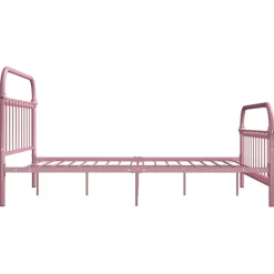 Rama łóżka Różowe 140 x 200 cm Metal vidaXL