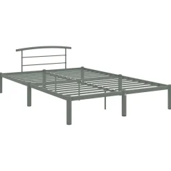Rama łóżka Szary 160 x 200 cm Metal vidaXL
