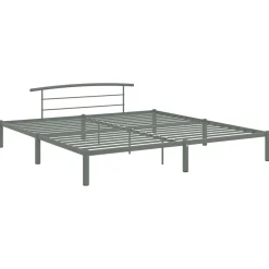 Rama łóżka Szary 180 x 200 cm Metal vidaXL