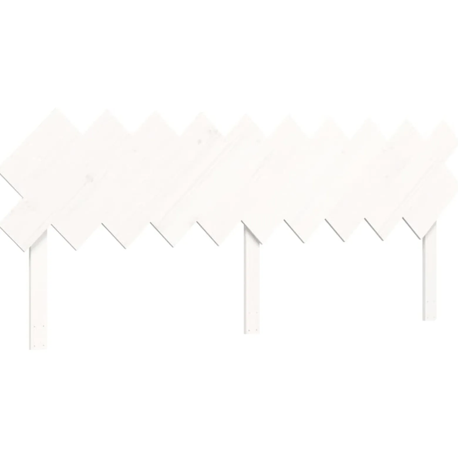 Rama łóżka z wezgłowiem biała 200x200 cm lite drewno