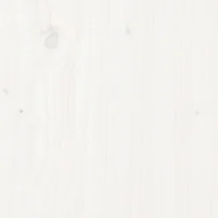 Rama łóżka z wezgłowiem biała 200x200 cm lite drewno