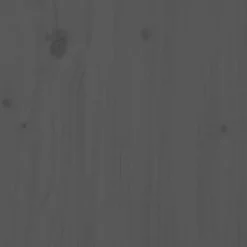 Rama łóżka z wezgłowiem szara 200x200 cm lite drewno