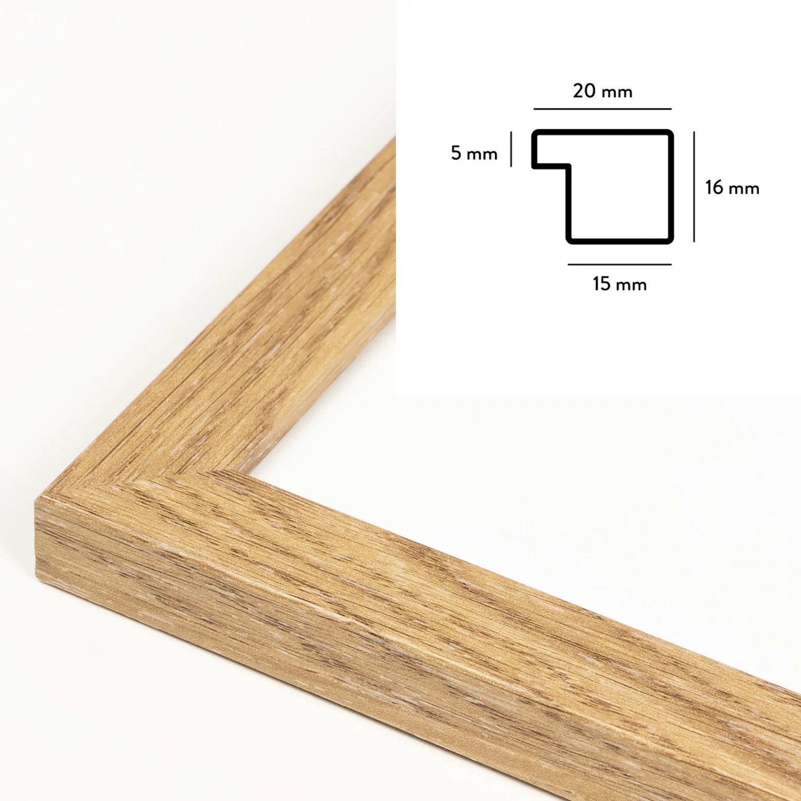 Ramka na zdjęcia 10x15 cm rama kolor dębowy ramki do zdjęć 15x10 cm FRAMAI®