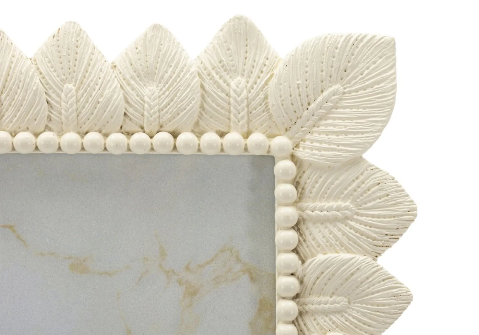 Ramka na zdjęcie LIGHT LEAF, szklana, złota, 15x20 cm