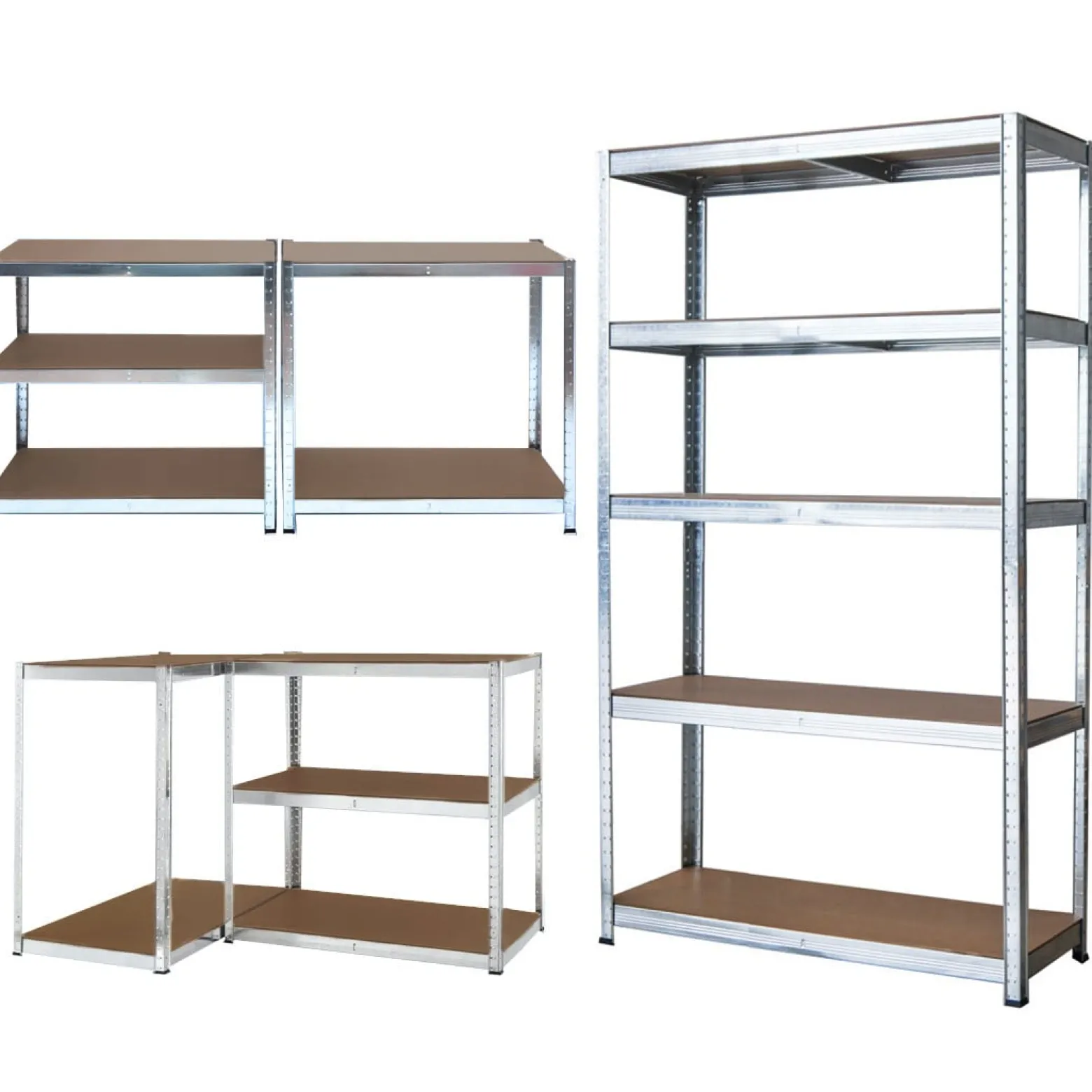 Regał magazynowy 180x90x40 cm metalowy ocynkowany garażowy 875kg