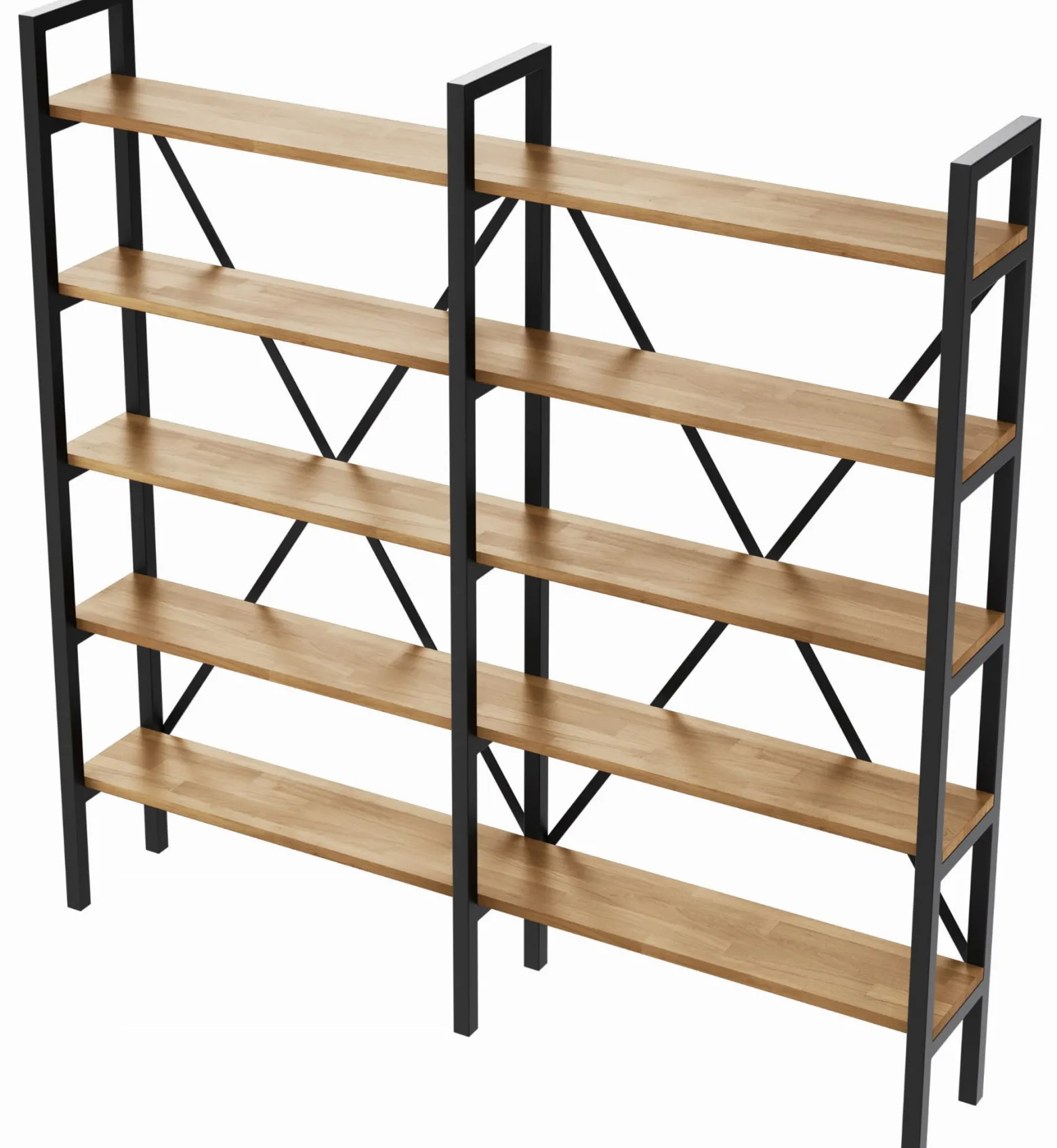 Regał Medium Industrial Loft na książki D5+R 160x160x40 cm
