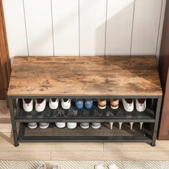 Regał szafka na buty siedziskiem duża półka industrialna loft retro 73 cm