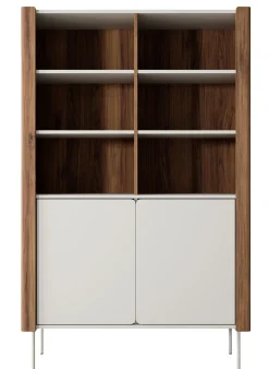 Regał WRAPSO do salonu R 105 - orzech + kaszmir