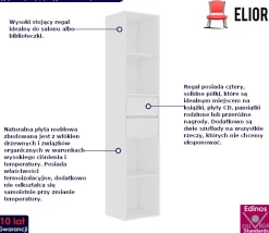 Regał z szufladami biały - Ello