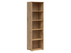 Regał Zele 56 cm z 4 półkami dąb wotan