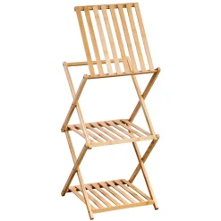 Regał bambusowy z trzema pólkami, 67 cm