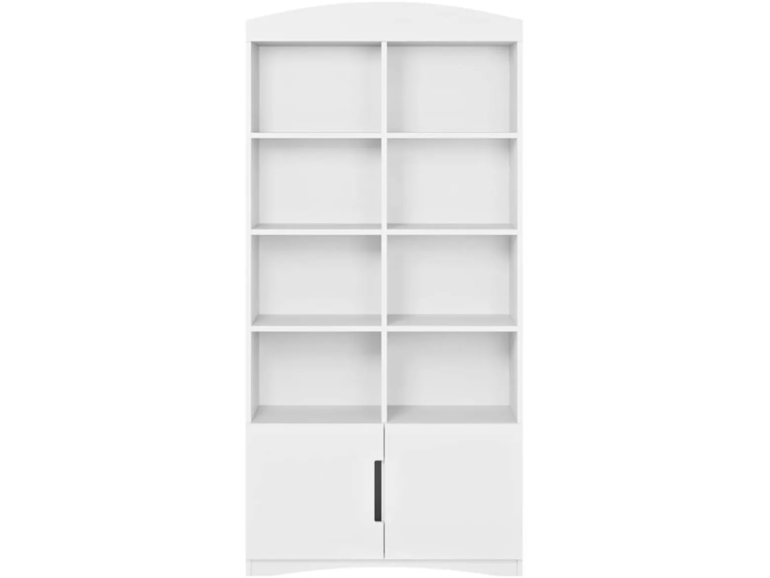 Regał Classic 90 cm z 2 drzwiami i 8 półkami biały