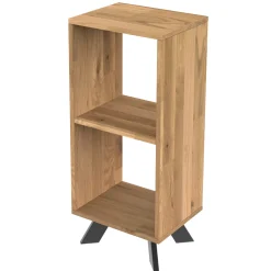 Regał dębowy TOLEDO BOX na książki i segregatory LOFT H2S1