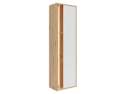 Regał Gap 52 cm z drzwiami i 3 półkami dąb artisan/biały
