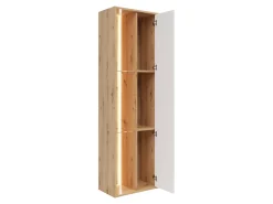 Regał Gap 52 cm z drzwiami i 3 półkami dąb artisan/biały