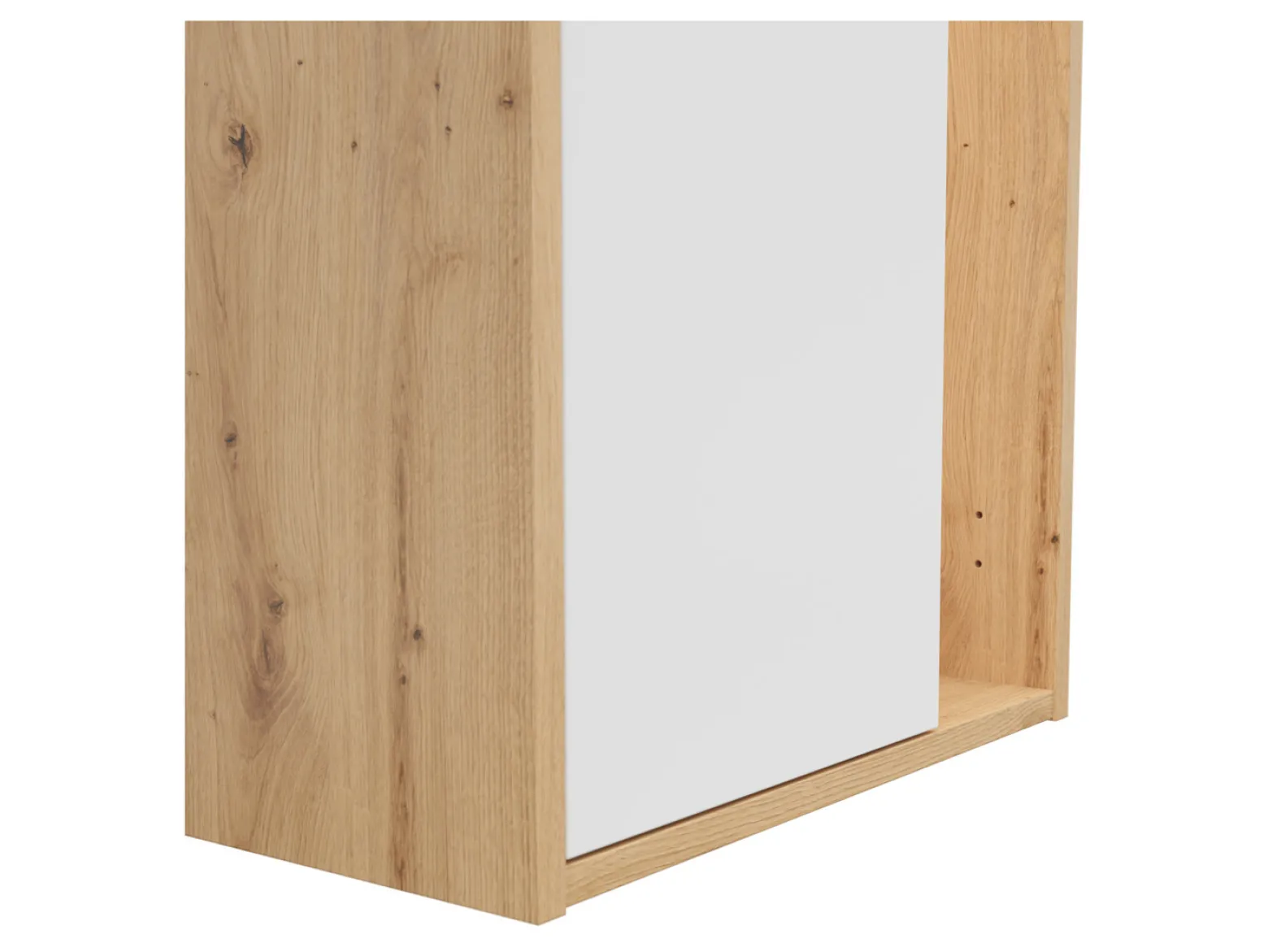 Regał Gap 52 cm z drzwiami i 3 półkami dąb artisan/biały