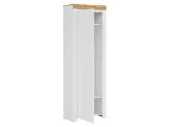 Regał Holten 67 cm z drzwiami biały połysk