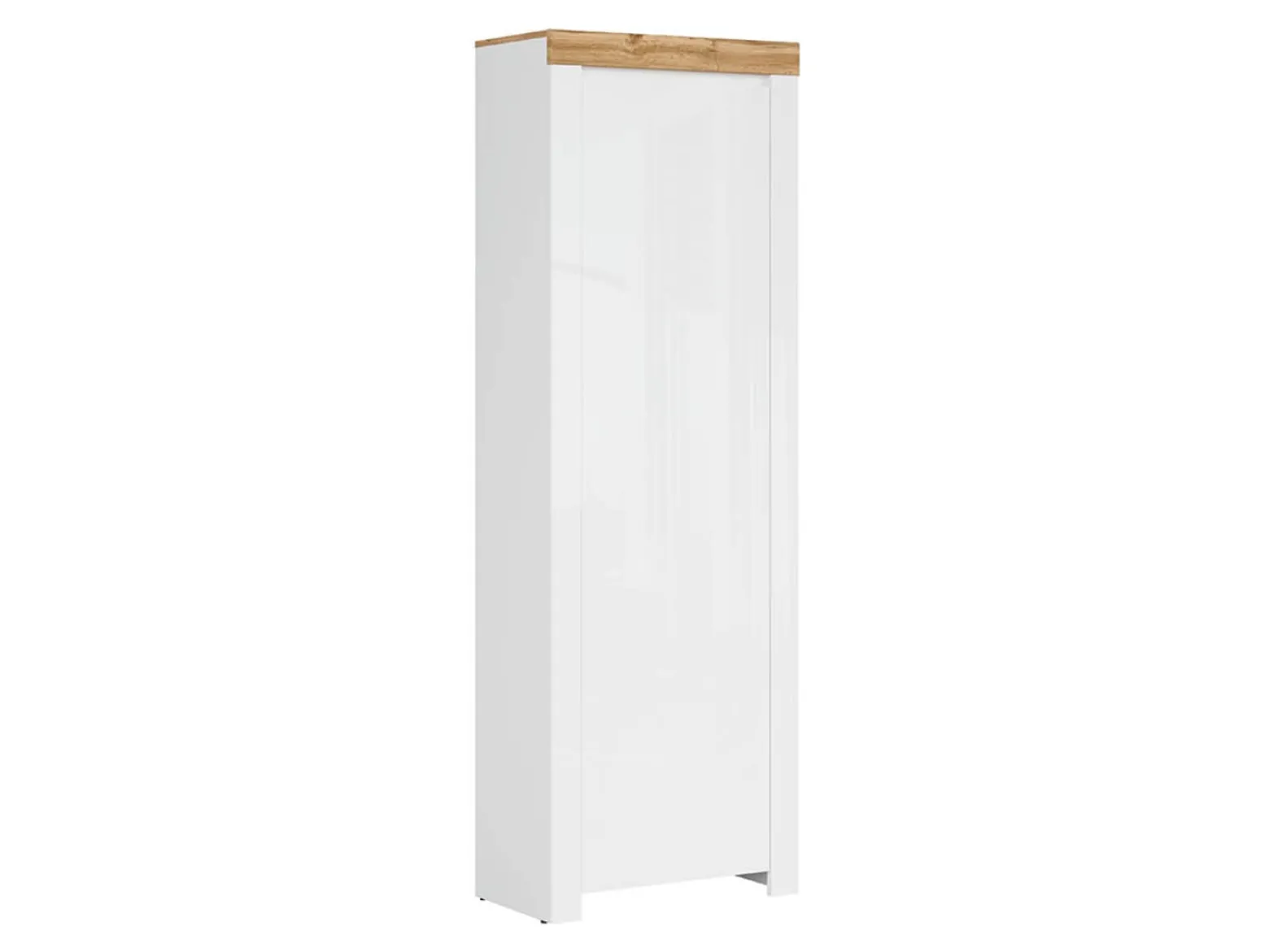 Regał Holten 67 cm z drzwiami biały połysk