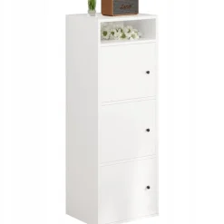 Regał industrialny biały stojący wysoki 138 cm