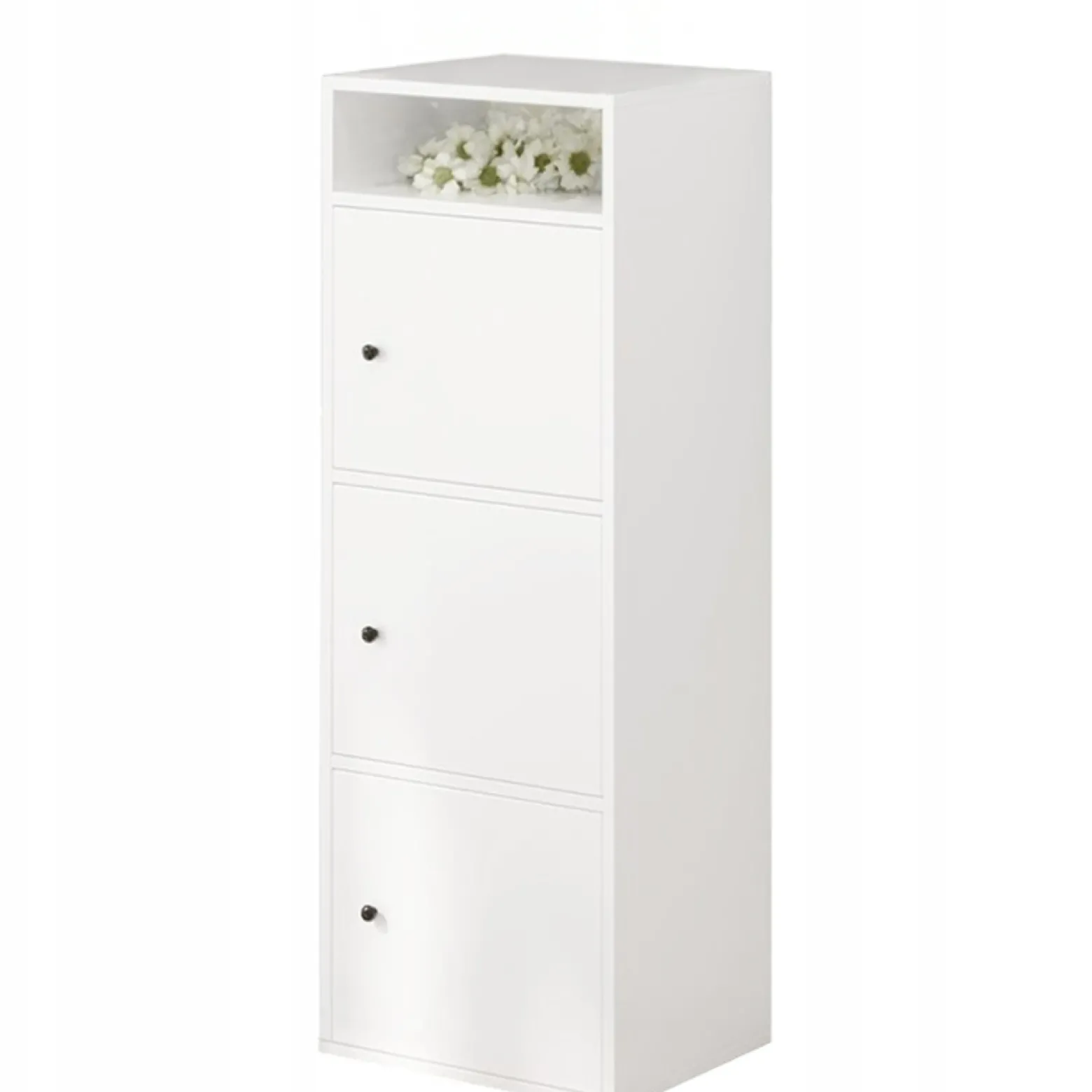 Regał industrialny stojący biały 138 cm