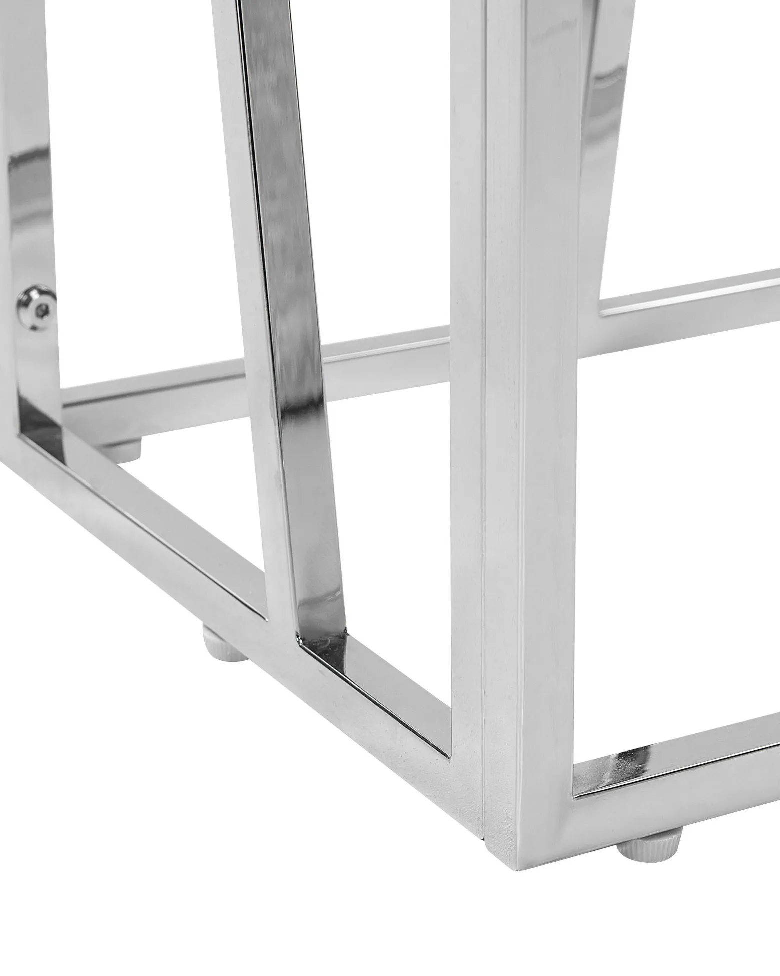 Regał książki 4 półki 32 cm srebrny