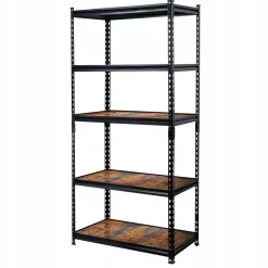 Regał Loftowy Industrialny Na Książki 2W1 5 Półek 180X90X40 Cm Mega-M