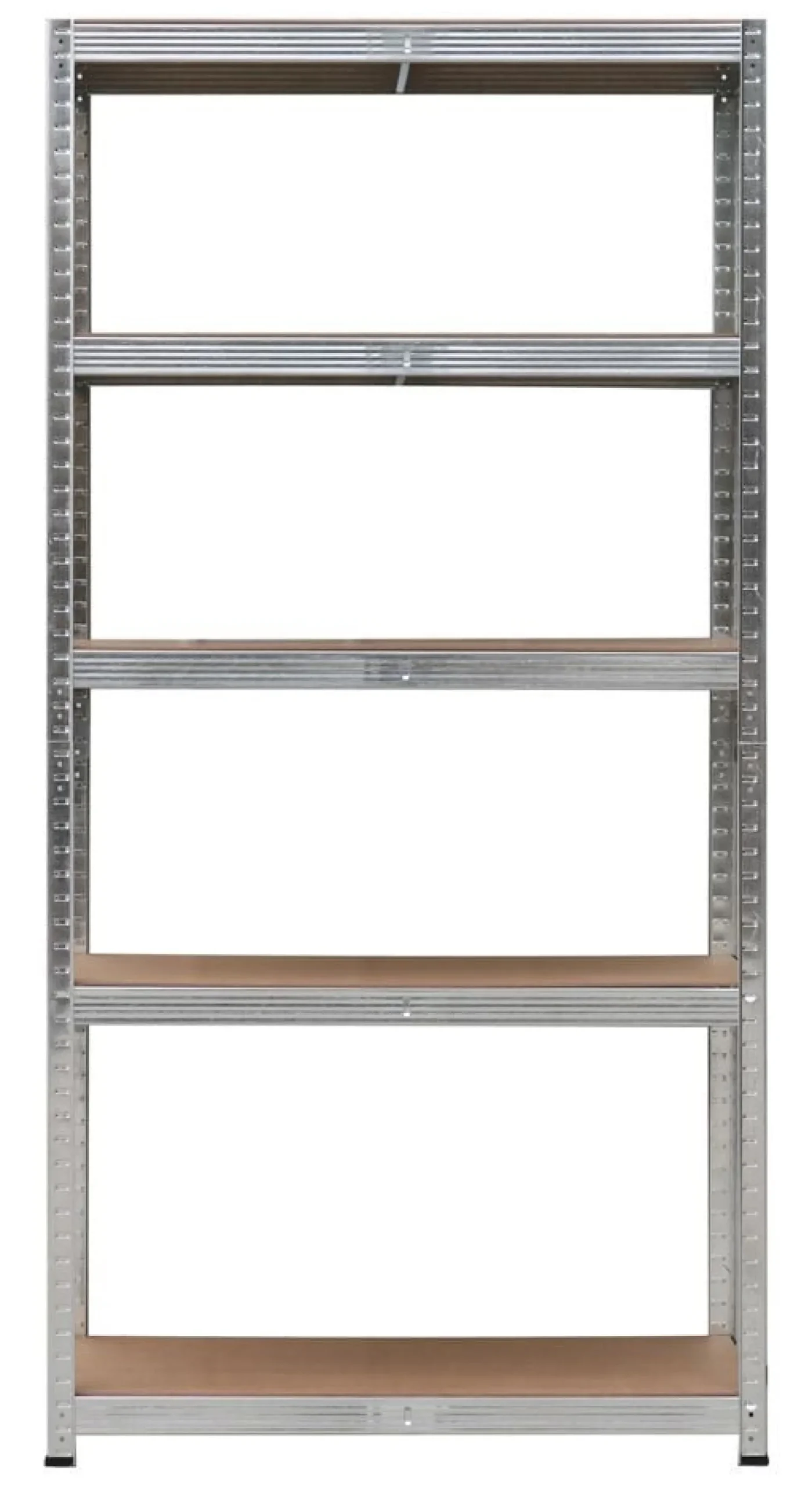 Regał magazynowy metalowy 2w1, 5 półek 150x75x30 cm