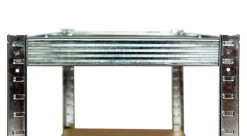 Regał magazynowy metalowy 2w1, 5 półek 150x75x30 cm