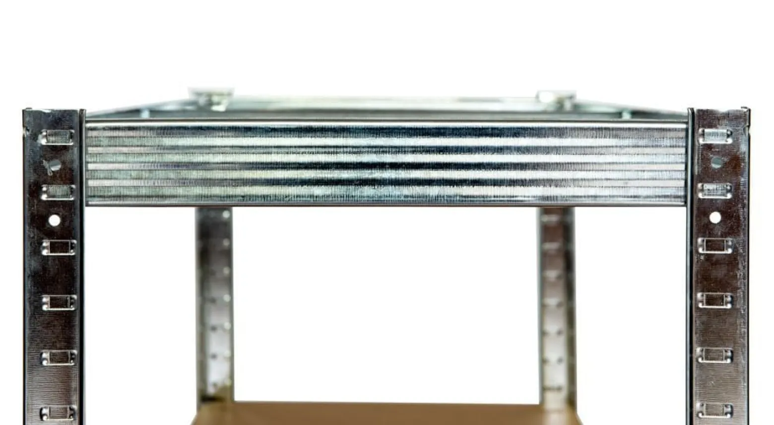 Regał magazynowy metalowy 2w1, 5 półek 150x75x30 cm