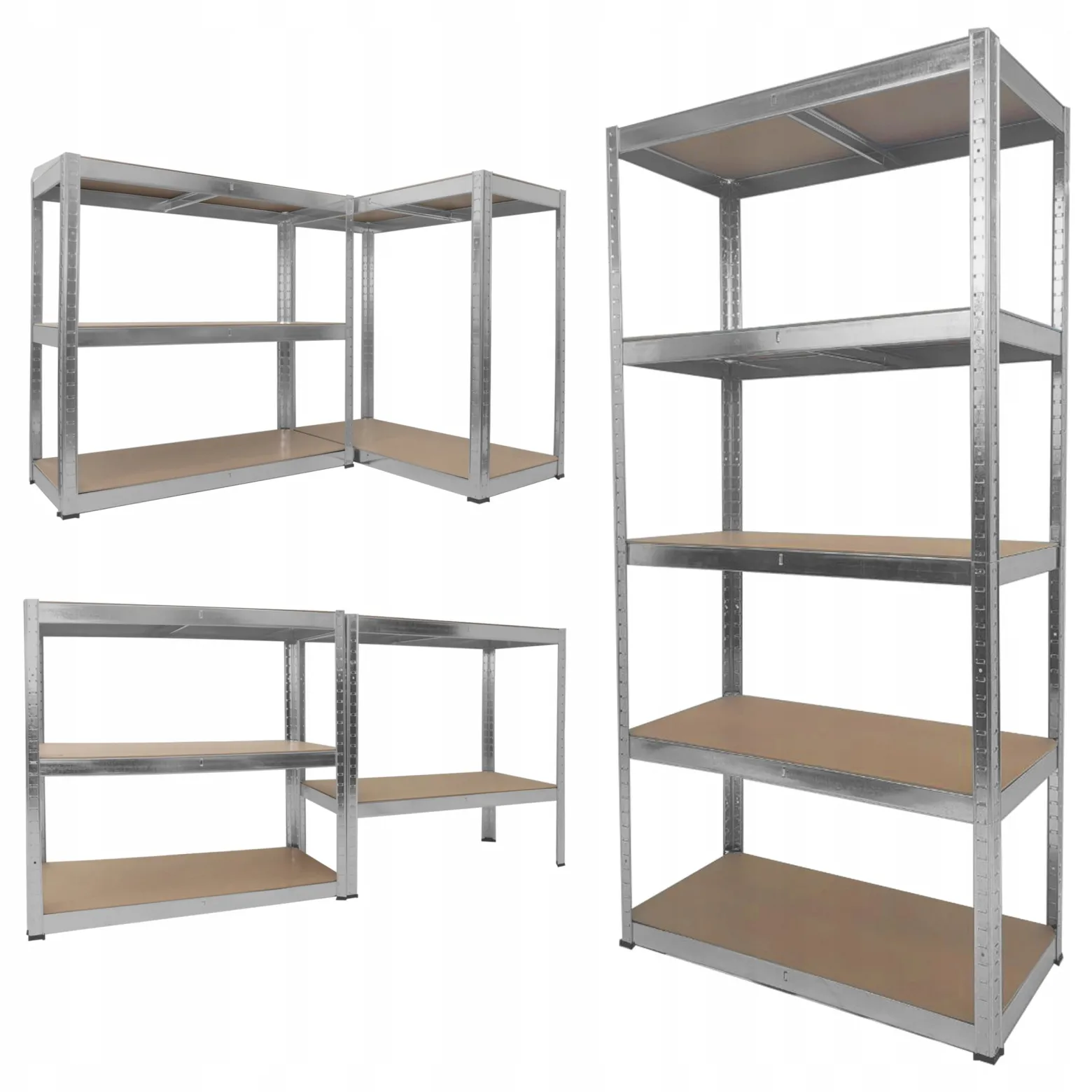 Regał magazynowy metalowy 150x75x30cm szafka półka