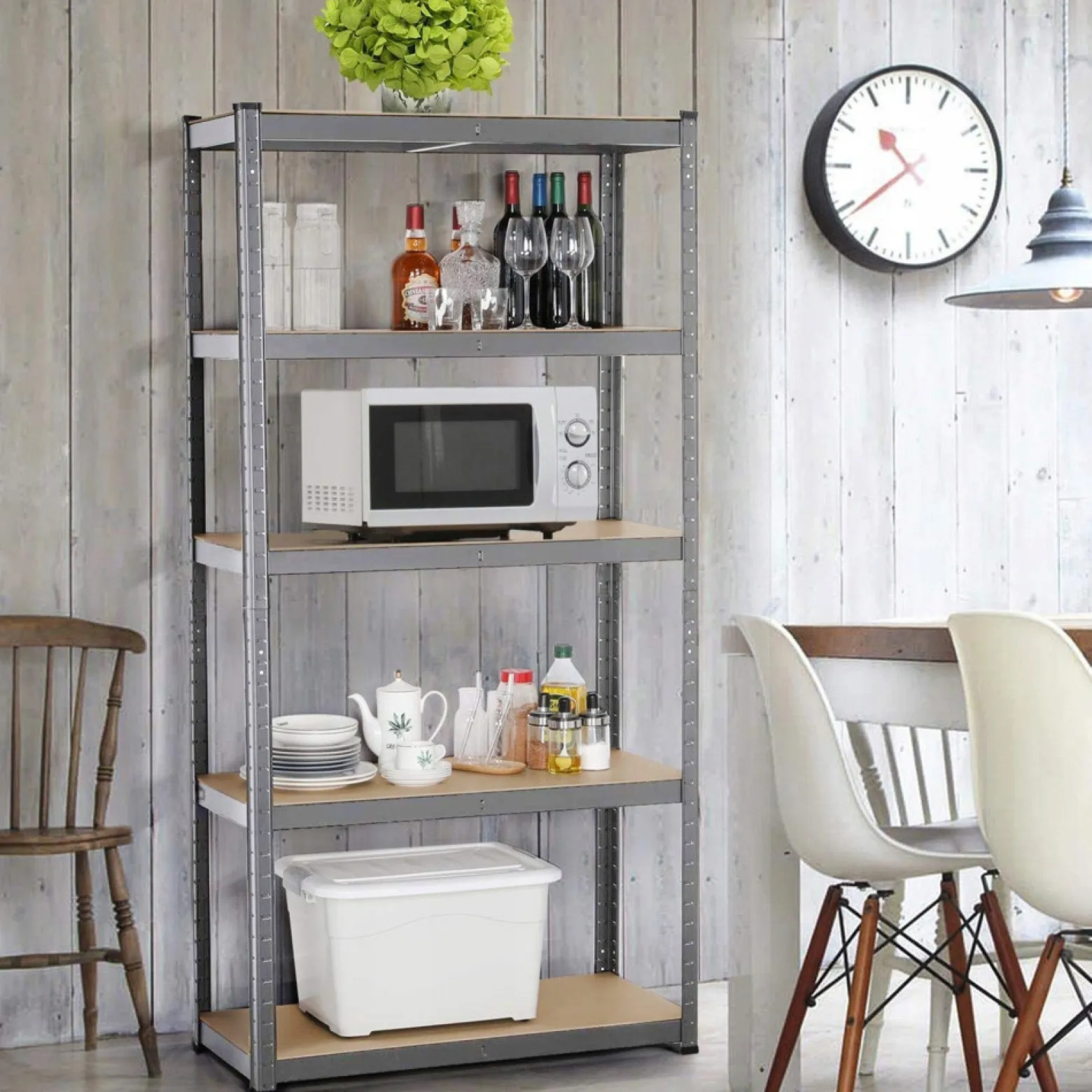 Regał magazynowy metalowy 150x75x30cm szafka półka