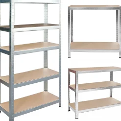 Regał magazynowy 2w1 metalowy 150x75x30cm Humberg