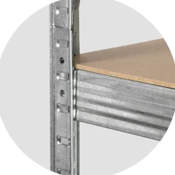 Regał magazynowy 2w1 metalowy 150x75x30cm Humberg
