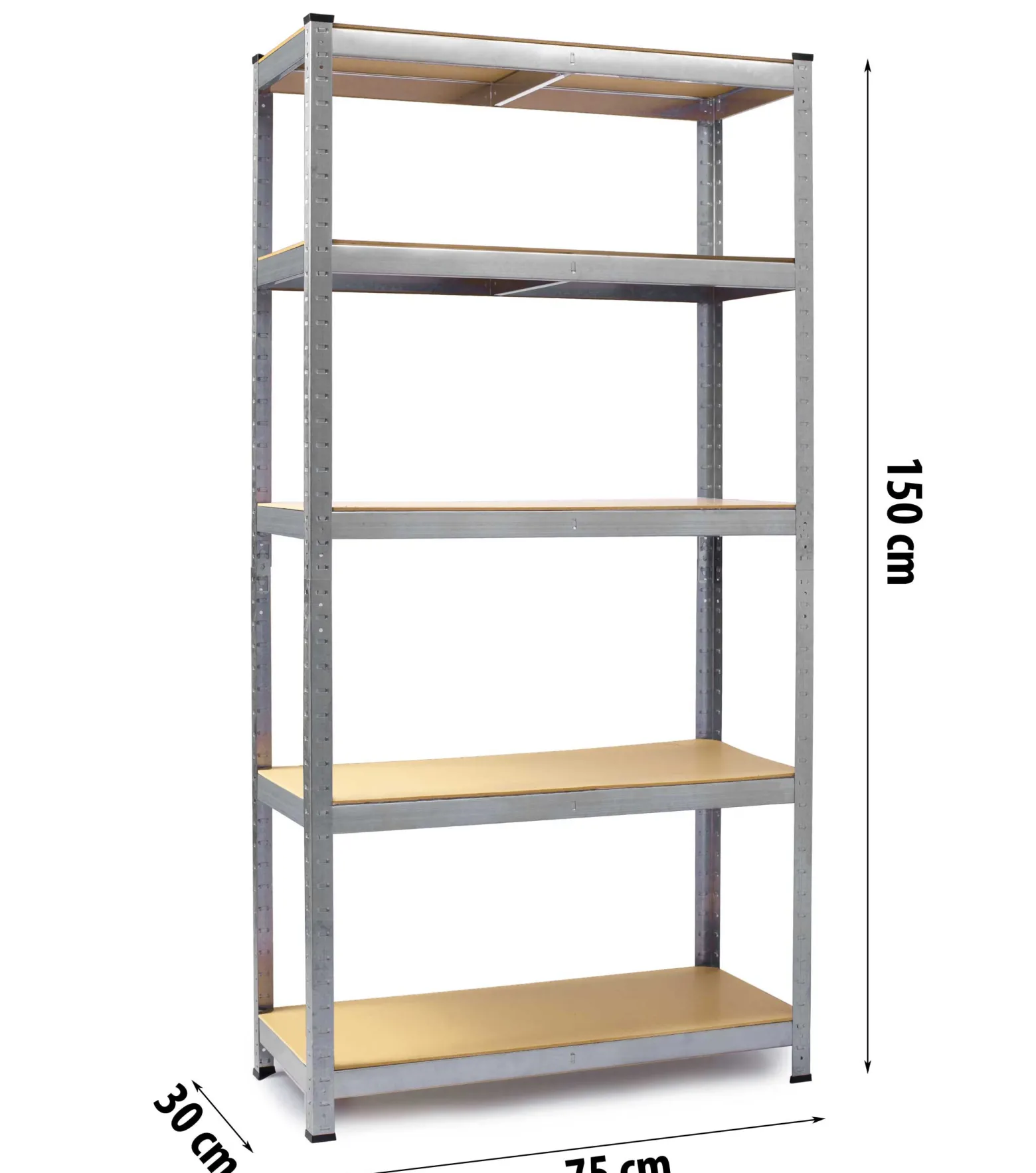 Regał magazynowy 2w1 metalowy 150x75x30cm Humberg