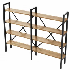 Regał Medium Industrial Loft na książki D4+R 130x160x30 cm