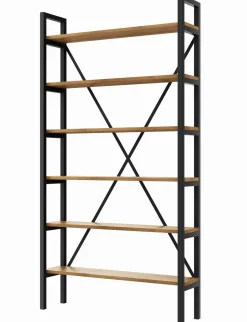 Regał Medium Industrial Loft na książki D6 190x60x40 cm