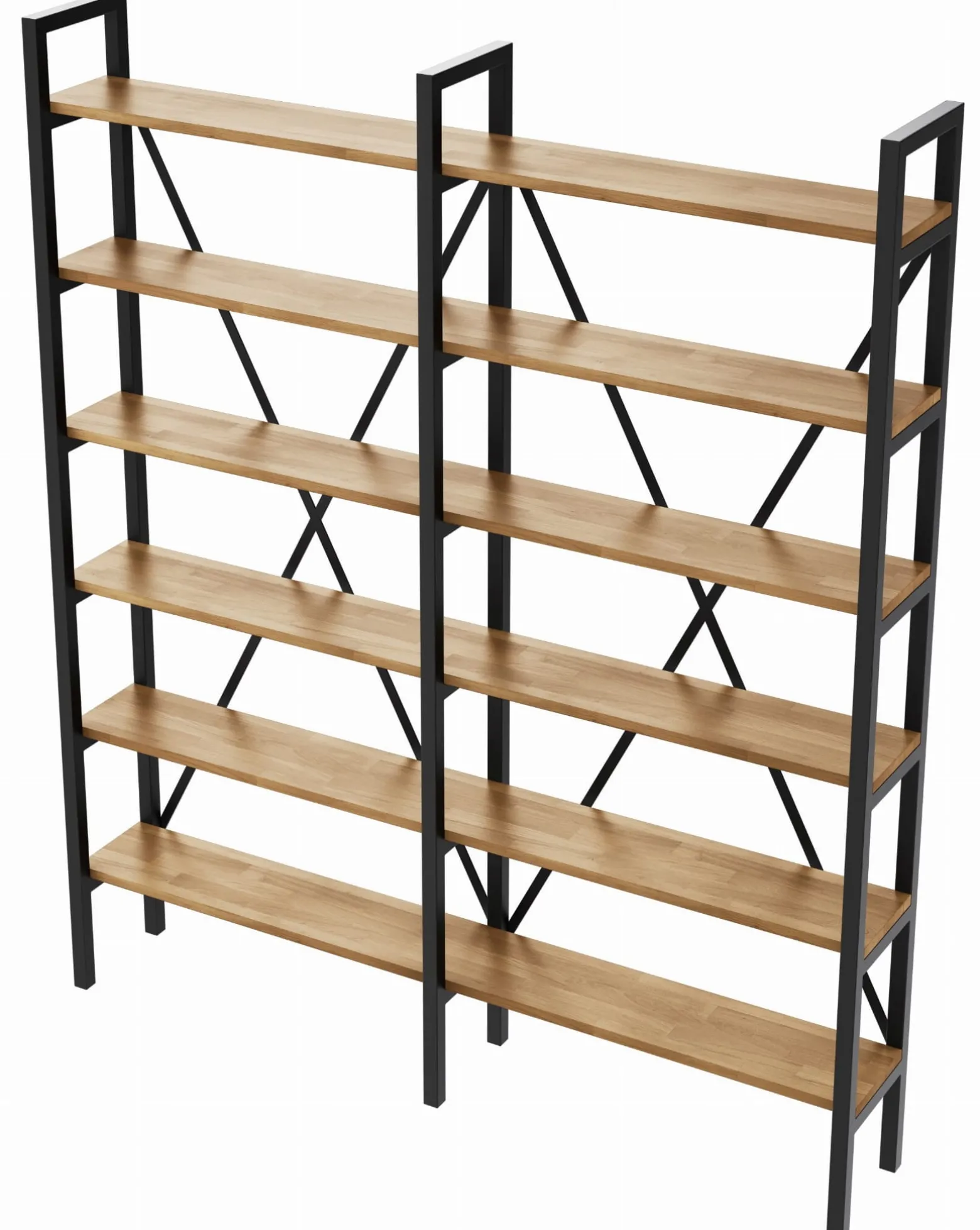 Regał Medium Industrial Loft na książki D6+R 190x160x20 cm