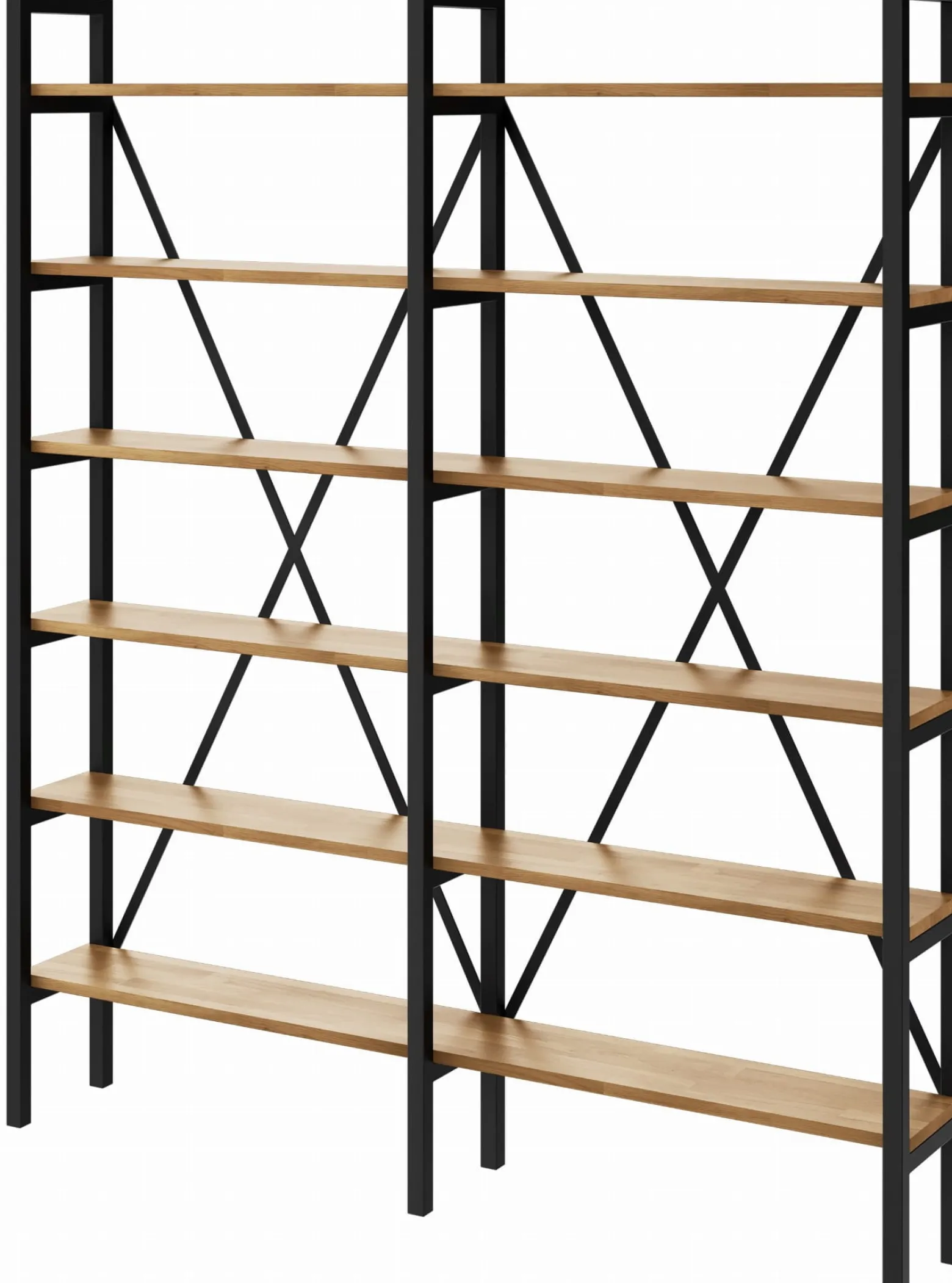 Regał Medium Industrial Loft na książki D6+R 190x160x20 cm