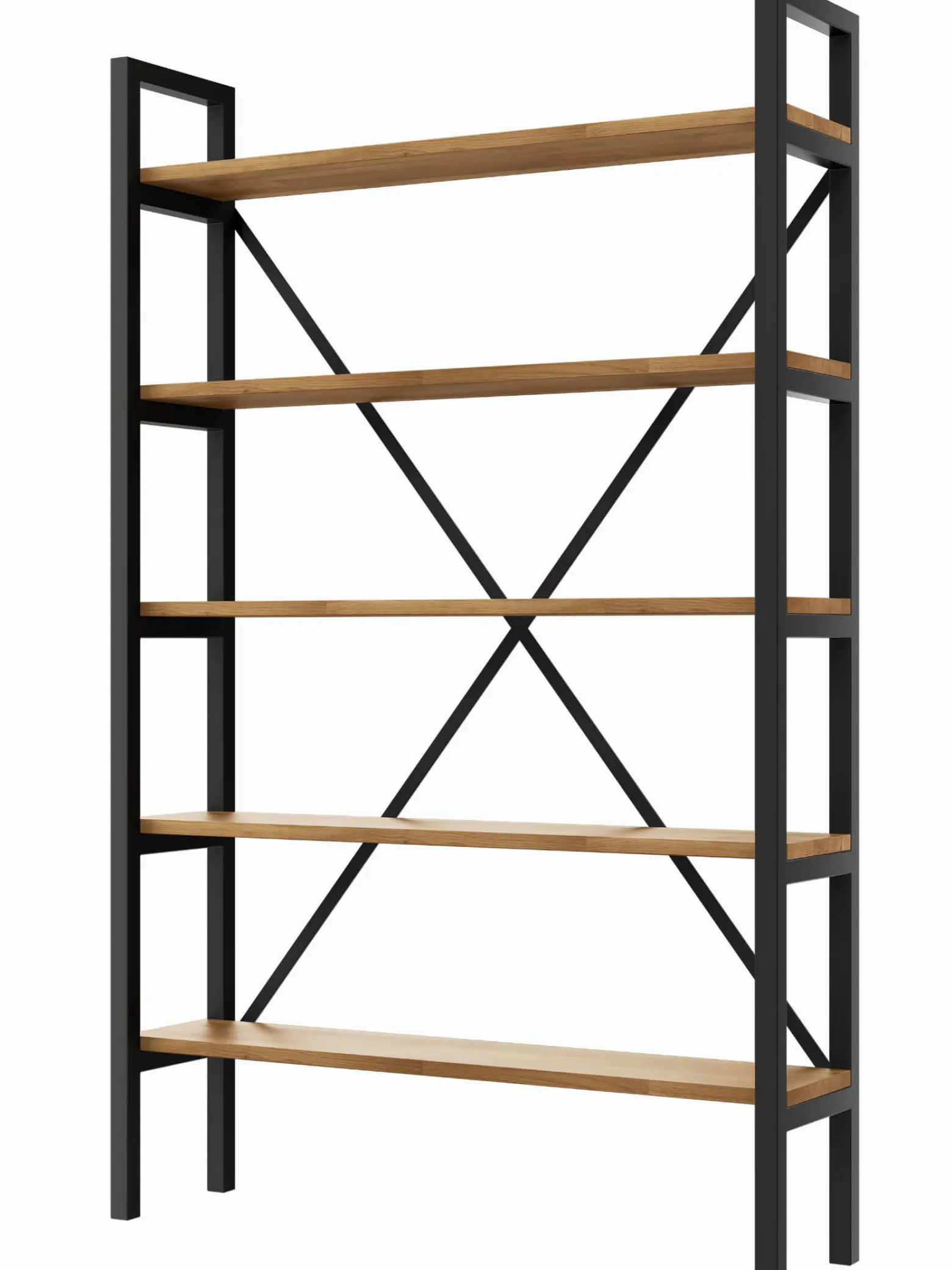 Regał Medium Industrial Loft na książki D5 160x60x20 cm
