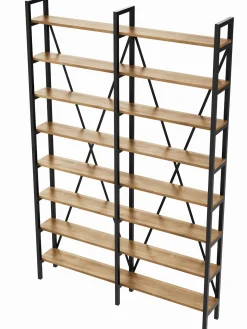 Regał Medium Industrial Loft na książki D8+R 245x160x20 cm