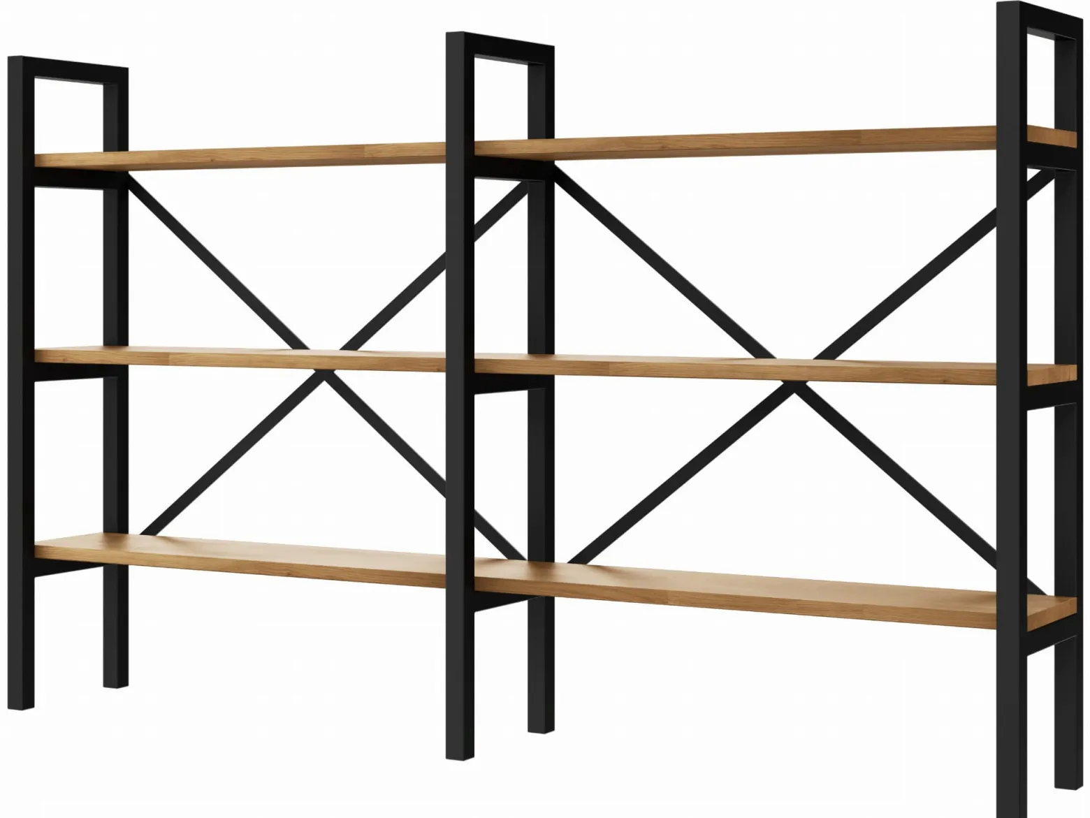 Regał Medium Industrial Loft na książki D3+R 100x160x20 cm