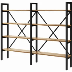 Regał Medium Industrial Loft na książki D4+R 130x160x20 cm