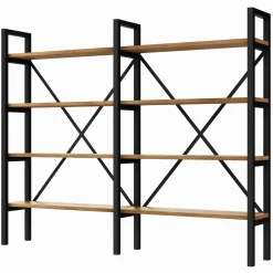 Regał Medium Industrial Loft na książki D4+R 130x160x20 cm