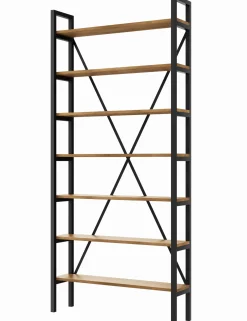 Regał Medium Industrial Loft na książki D7 220x60x20 cm
