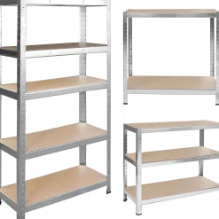 Regał metalowy magazynowy 205x120x45cm 1000kg 2w1 Humberg