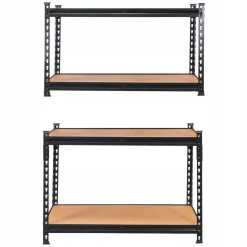 Regał Metalowy Magazynowy 180X90X40 Cm 2W1 5 Półek Garażowy 1375Kg Mega-M